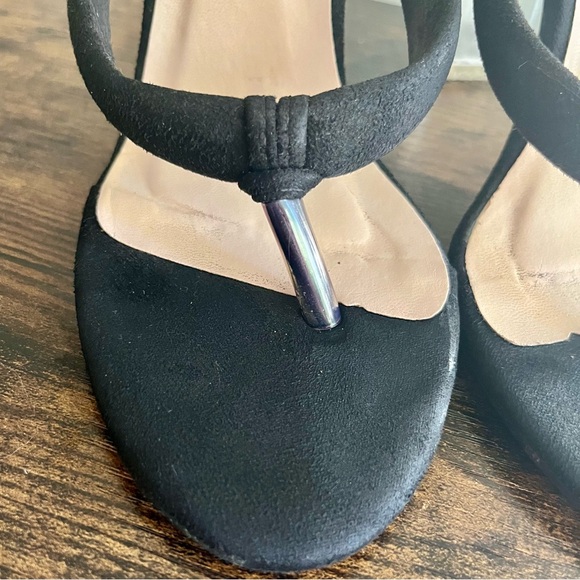 •SOLD•| Christian Louboutin| Vintage Black Red Bottom Glass 4” Sandals Size 38/8 - Picture 13 of 14